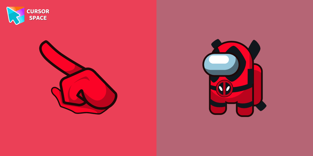 Among Us Deadpool Character cursor pack