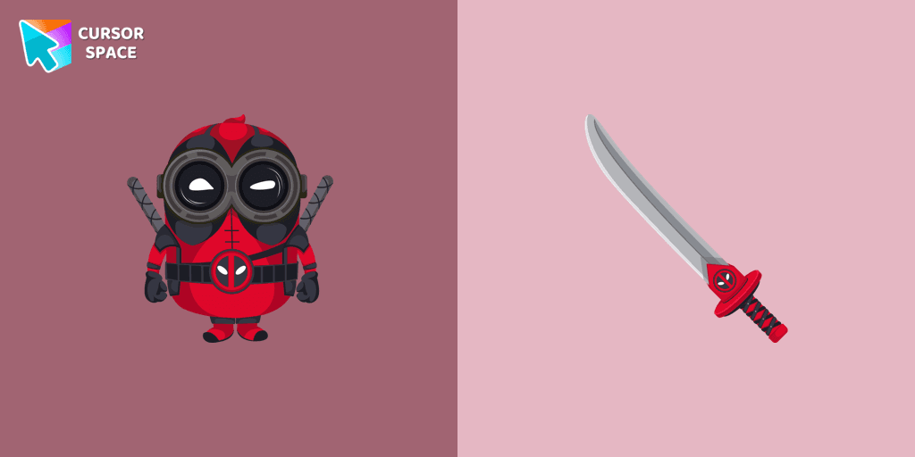 Minion Deadpool Character cursor pack